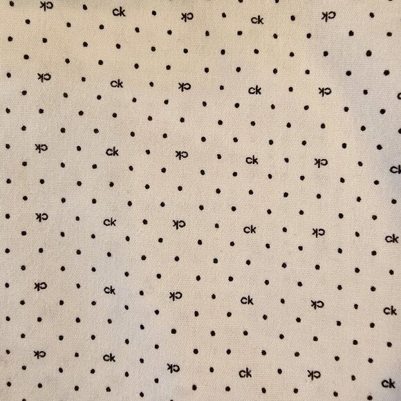 Calvin Klein CK Logo Print Pattern Boys Shirt Sz 20 Slim Fit Stretch Button Up - Picture 3 of 9